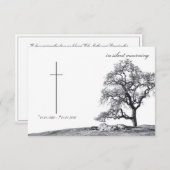 In stille rouw - boom op weide (Voorkant / Achterkant)