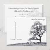 In stille rouw - boom op weide (Voorkant / Achterkant)