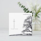 In stille rouw - boom op weide (Staand voorkant)