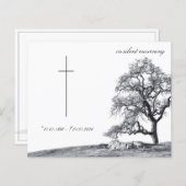 In stille rouw - boom op weide (Voorkant / Achterkant)