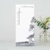 In stille rouw - boom op weide (Staand voorkant)