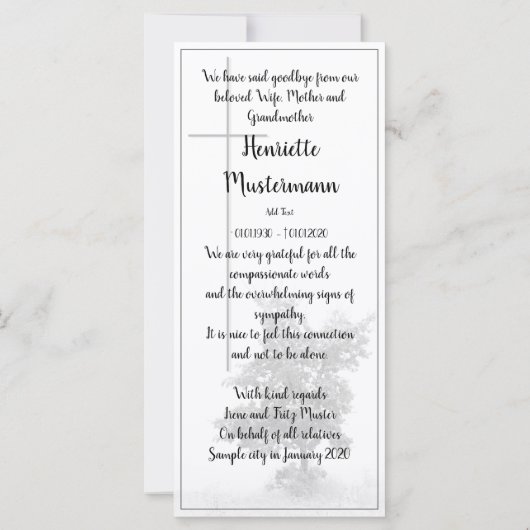 In stille rouw - boom op weide 2.0 (Achterkant)