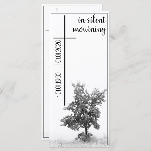 In stille rouw - boom op weide 2.0 (Voorkant / Achterkant)