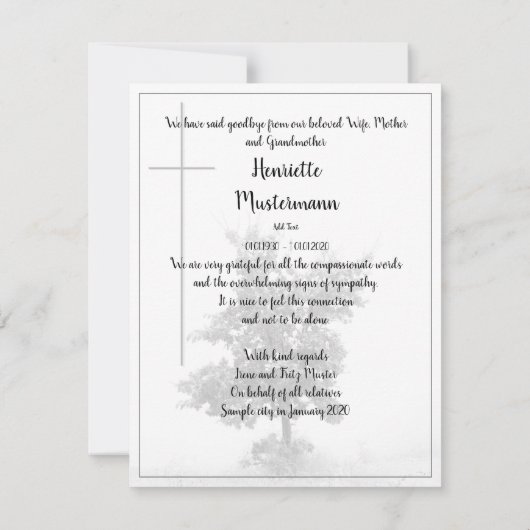 In stille rouw - boom op weide 2.0 (Achterkant)