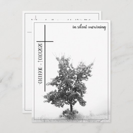 In stille rouw - boom op weide 2.0 (Voorkant / Achterkant)