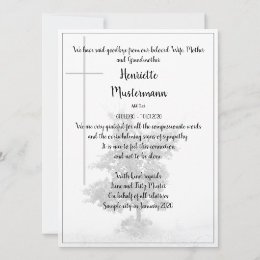 In stille rouw - boom op weide 2.0 (Achterkant)