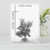 In stille rouw - boom op weide 2.0 (Staand voorkant)