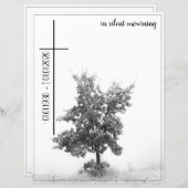 In stille rouw - boom op weide 2.0 (Voorkant / Achterkant)