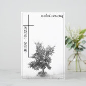 In stille rouw - boom op weide 2.0 (Staand voorkant)