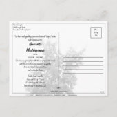 In stille rouw - boom op weide 2.0 feestdagenkaart (Achterkant)