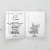 In stille rouw - boom op weide 2.0 kaart (Binnen)