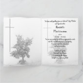 In stille rouw - boom op weide 2.0 kaart (Binnen)