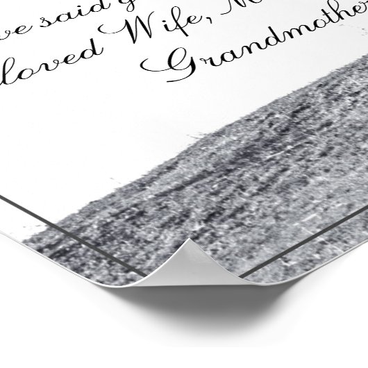 In stille rouw - boom op weide poster (Hoek)