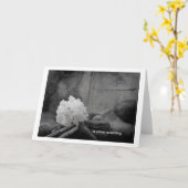 in stille rouw kaart (Gele Bloem)