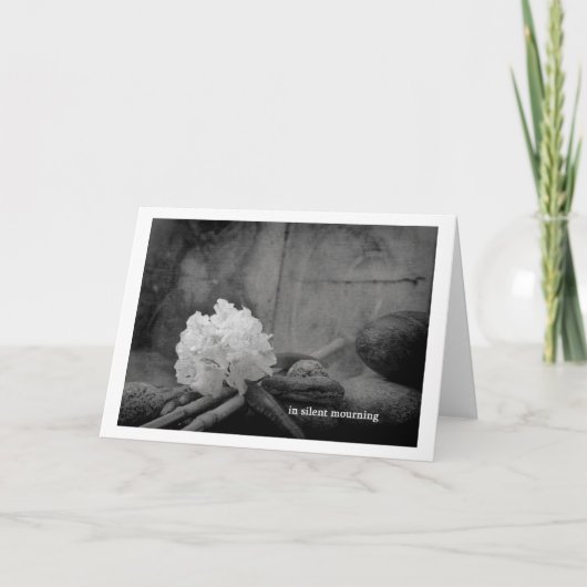 in stille rouw kaart (Voorkant)