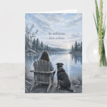 In Stille Weergalmt Liefde Sympathiekaart | Honden