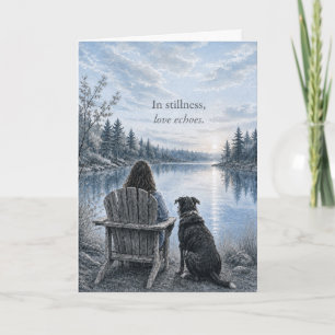 In Stille Weergalmt Liefde Sympathiekaart Honden Kaart