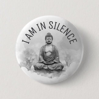 In stilte Boeddha Meditatie Button voor retraite #