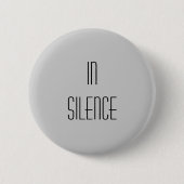 In stilte-Grijze Moderne Ronde Button 5,7 Cm (Voorkant)