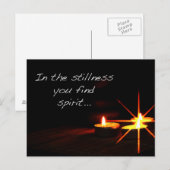 In stilte vind je de geest briefkaart (Voorkant / Achterkant)