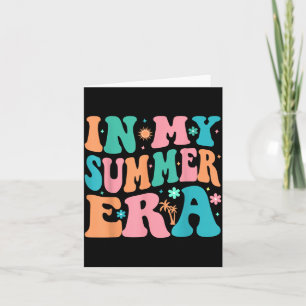 In Summer Era Groovy Laatste Schooldag Leraar Kaart