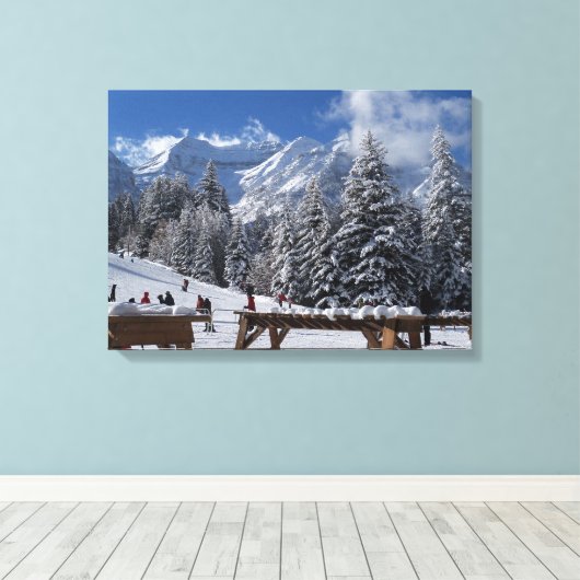 In Sundance Resort in Utah Canvas Afdruk (Insitu (Houten vloer))