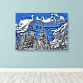 In Sundance Resort in Utah Canvas Afdruk (Insitu (Houten vloer))