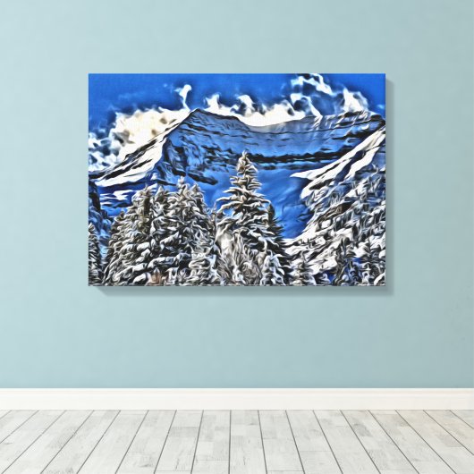 In Sundance Resort in Utah Canvas Afdruk (Insitu (Houten vloer))