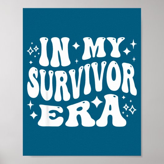 In Survivor Era Sterke Krijger Moedig Poster (Voorkant)