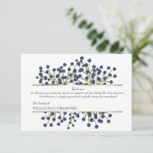 In sympathie dank je wel Card Bedankkaart (Staand voorkant)