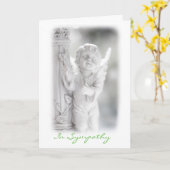 In Sympathie Gevouwen Wenskaart Kaart (Gele Bloem)