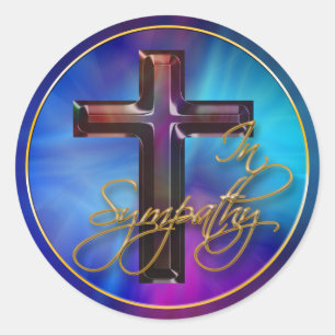 In sympathie Moeder van parelmolen Ronde Sticker