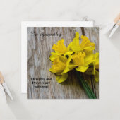 In sympathie plat Wenskaart Kaart (Voorkant / Achterkant in situ)