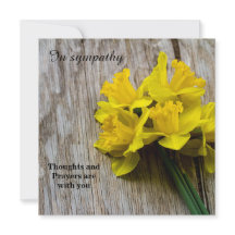 In sympathie plat Wenskaart