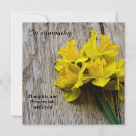 In sympathie plat Wenskaart Kaart