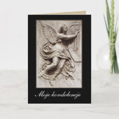 In Sympathie - Pools - Engel met Harp Kaart (Voorkant)