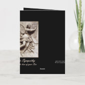 In Sympathie - Verlies van Zoon - Engel met Harp Kaart (Achterkant)
