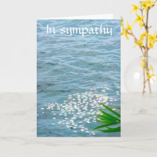 In Sympathie Verse Kaart (Gele Bloem)