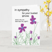 In Sympathie voor Uw Busted Iphone Kaart (Gele Bloem)
