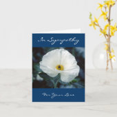 In Sympathie voor Uw Wenskaart van het Verlies Kaart (Gele Bloem)