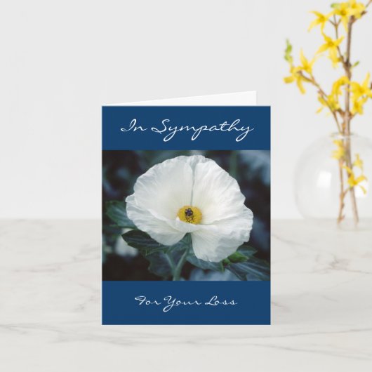 In Sympathie voor Uw Wenskaart van het Verlies Kaart (Gele Bloem)