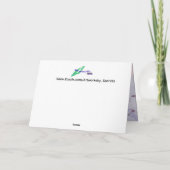 In Sympathy : Pink Roses within a Winters Frost . Kaart (Achterkant)