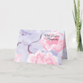 In Sympathy : Pink Roses within a Winters Frost . Kaart