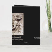 In Sympathy - Verlies van Broer - Engel met Harp Kaart (Achterkant)
