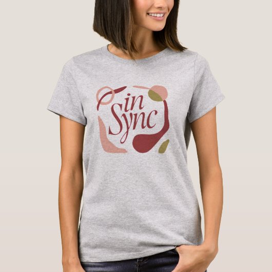 In Sync Valentijnsdag Dames T-shirt (Voorkant)