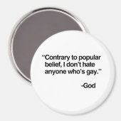 In tegenstelling tot wat vaak wordt gedacht, haat  magneet (Voorkant / Achterkant)