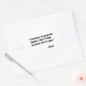 In tegenstelling tot wat vaak wordt gedacht, haat ronde sticker (Envelop)