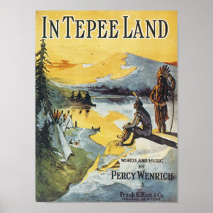 In Tepee Land  Songbook Hoesje Poster
