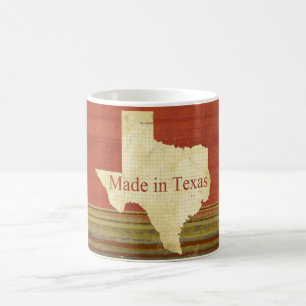 In Texas Gemaakte Roestige Rode Strepen Koffie The Koffiemok