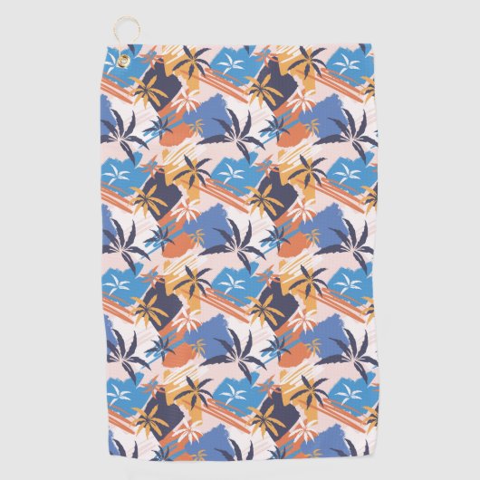 In The Abstract Tropics Golfhanddoek (Voorkant)